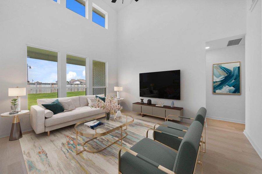 Open Concept Family Room - Virtually Staged Open Concept Family Room - Virtually Staged