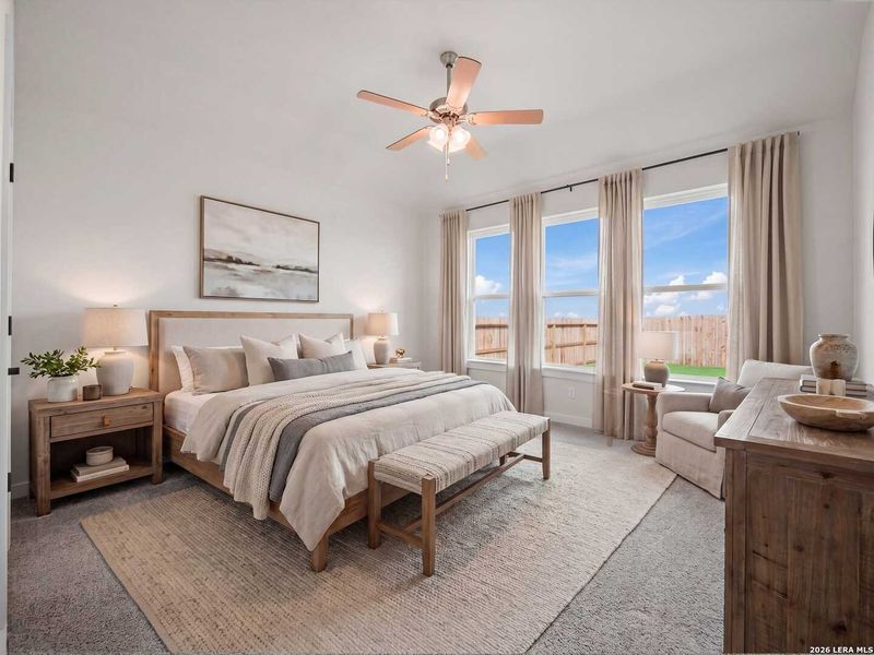 Furnished interior view inside a new home in Morgan Meadows, San Antonio (Image 7).