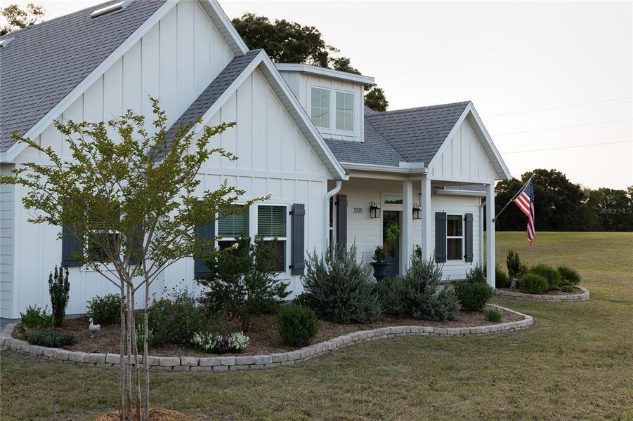Front exterior of a new home in , Bell, FL, highlighting curb appeal (Image 2). Front exterior of a new home in , Bell, FL, highlighting curb appeal (Image 2).