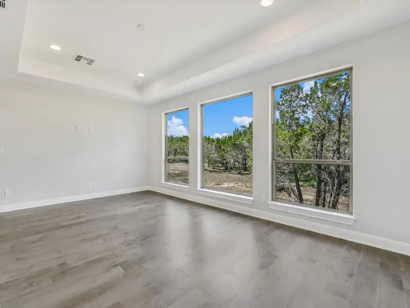 Representative unfurnished interior of a home built from the Santa Monica by Giddens Homes in Clearwater Ranch, Liberty Hill (Image 36). Representative unfurnished interior of a home built from the Santa Monica by Giddens Homes in Clearwater Ranch, Liberty Hill (Image 36).