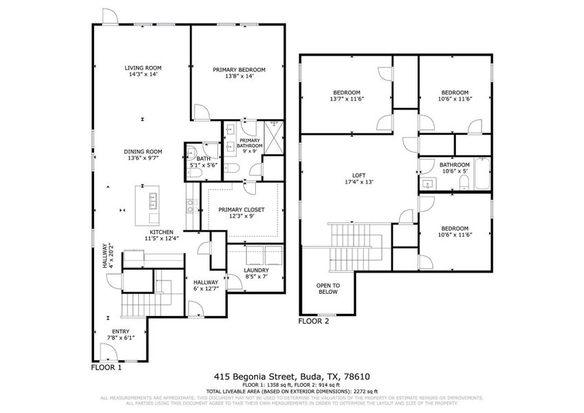 View of floor plan / room layout