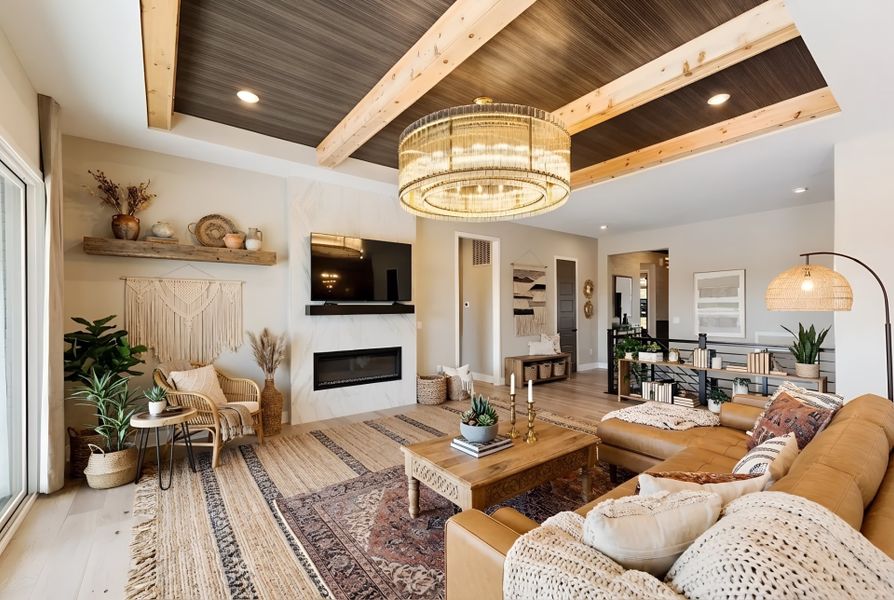 Furnished interior view inside a new home in Hidden Fields, Hoschton (Image 40).