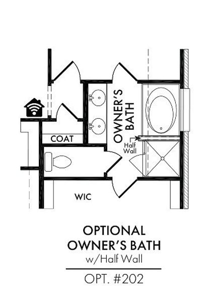 Master Bath – Tub Shower 1/2 Wall Master Bath – Tub Shower 1/2 Wall