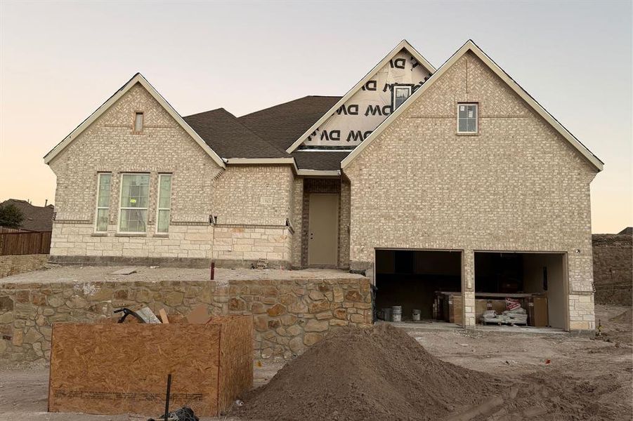 In-progress construction of a new home in , Fort Worth, TX (Image 3).