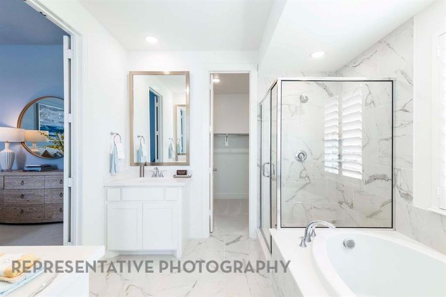 Furnished interior view inside a new home in Aster Park: 40ft. lots, McKinney (Image 34).