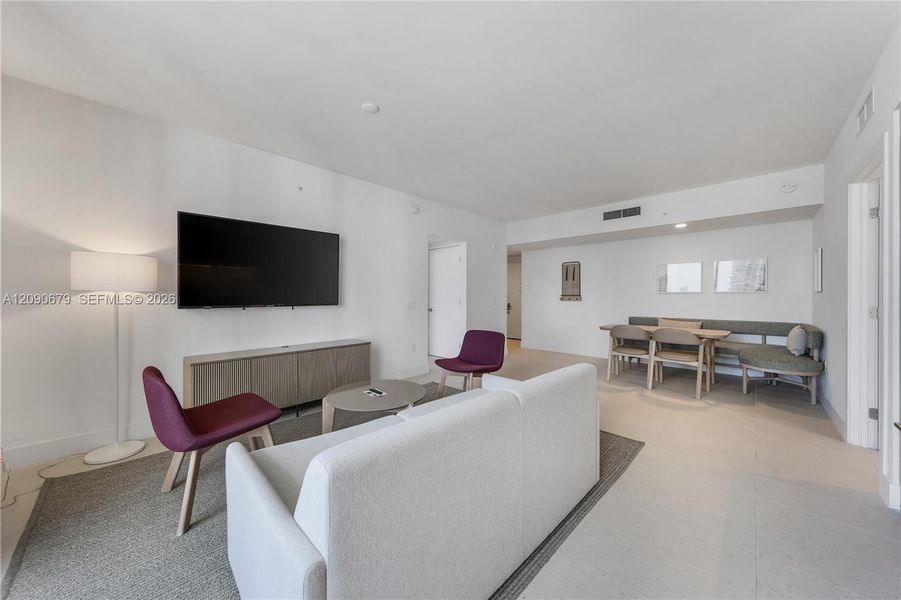 Furnished interior view inside a new home in , Miami (Image 14). Furnished interior view inside a new home in , Miami (Image 14).