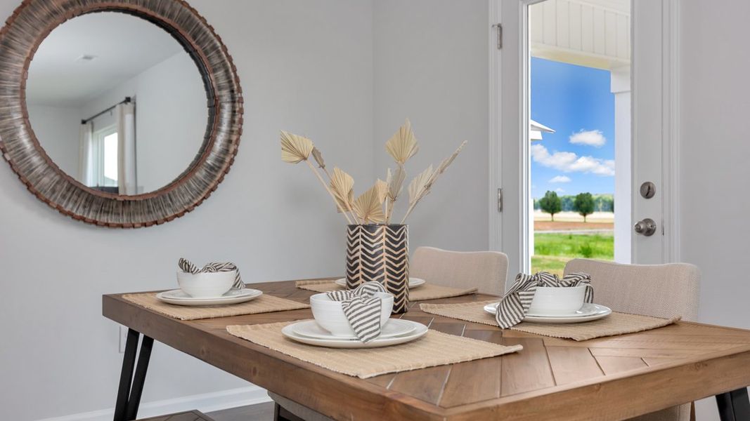 Representative furnished interior of a home built from the Aldridge by D.R. Horton in Bailey Park, Fayetteville (Image 13).