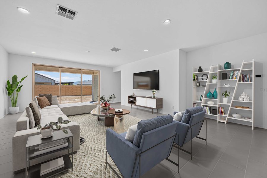 Furnished interior view inside a new home in Salero Journey Collection, Phoenix (Image 6). Furnished interior view inside a new home in Salero Journey Collection, Phoenix (Image 6).