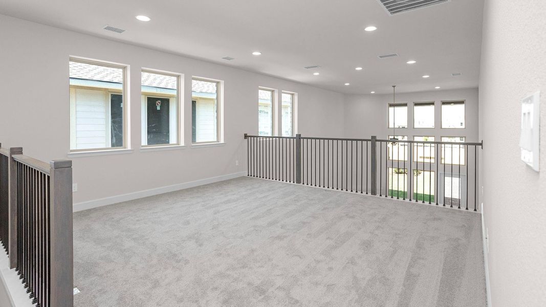 Spacious, unfurnished interior of a new home in Marvida 45' - Gated, Cypress (Image 10). Spacious, unfurnished interior of a new home in Marvida 45' - Gated, Cypress (Image 10).