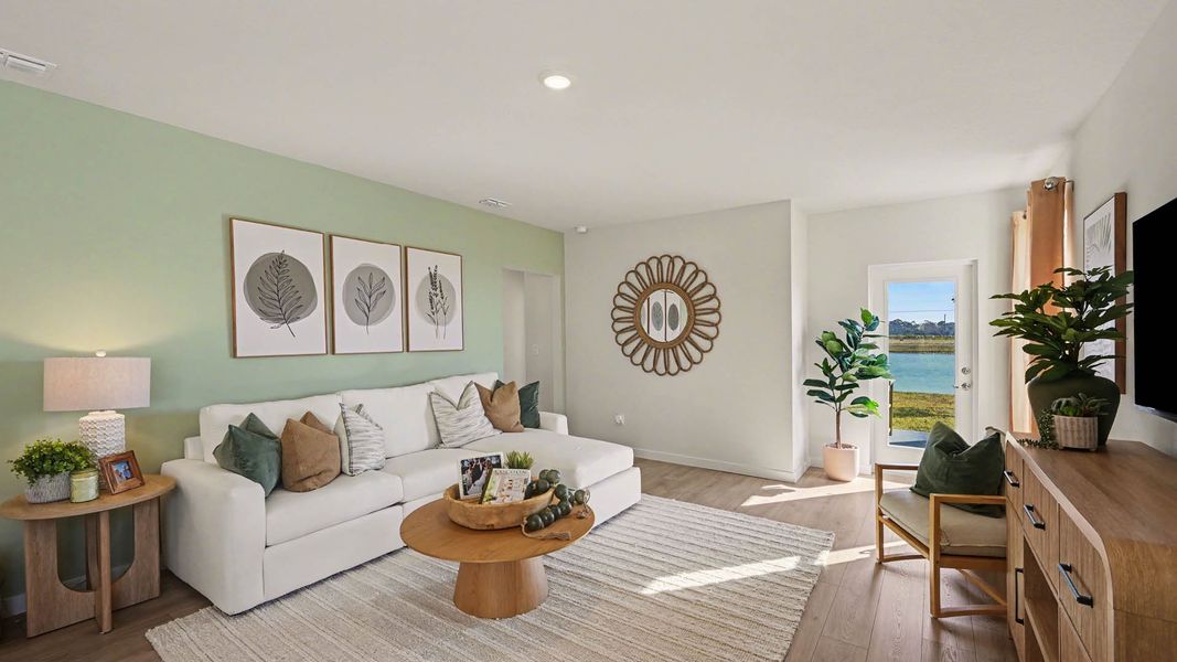 Representative furnished interior of a home built from the Harper by D.R. Horton in Venetian Grove, Vero Beach (Image 12).