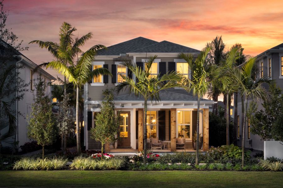 Representative exterior photo of a completed home built from the Shasta by Mattamy Homes in Newfield, Palm City, FL (Image 17).