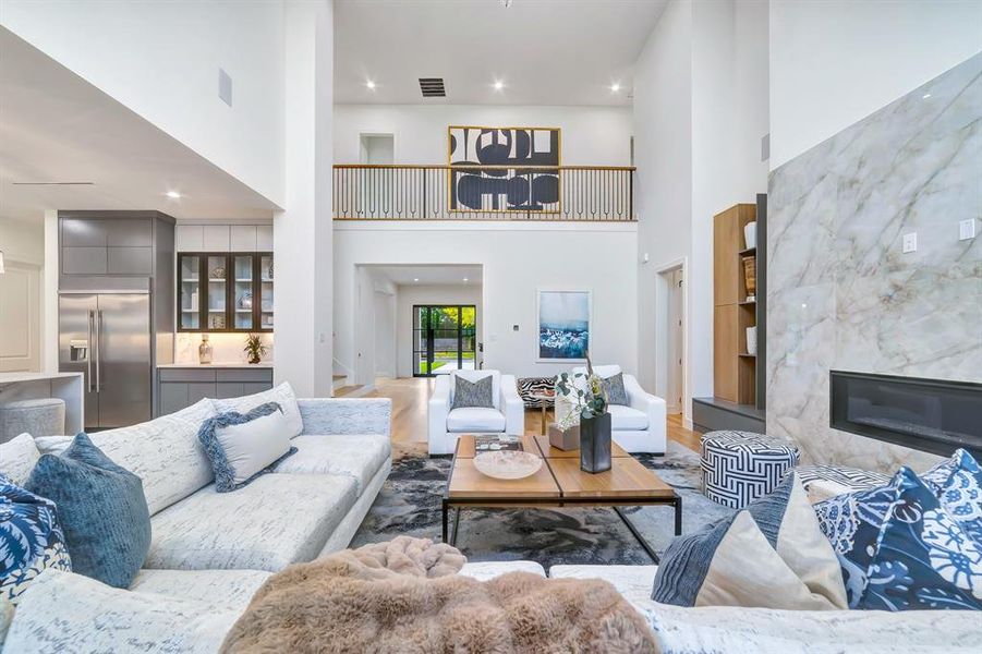 Furnished interior view inside a new home in , Dallas (Image 18).