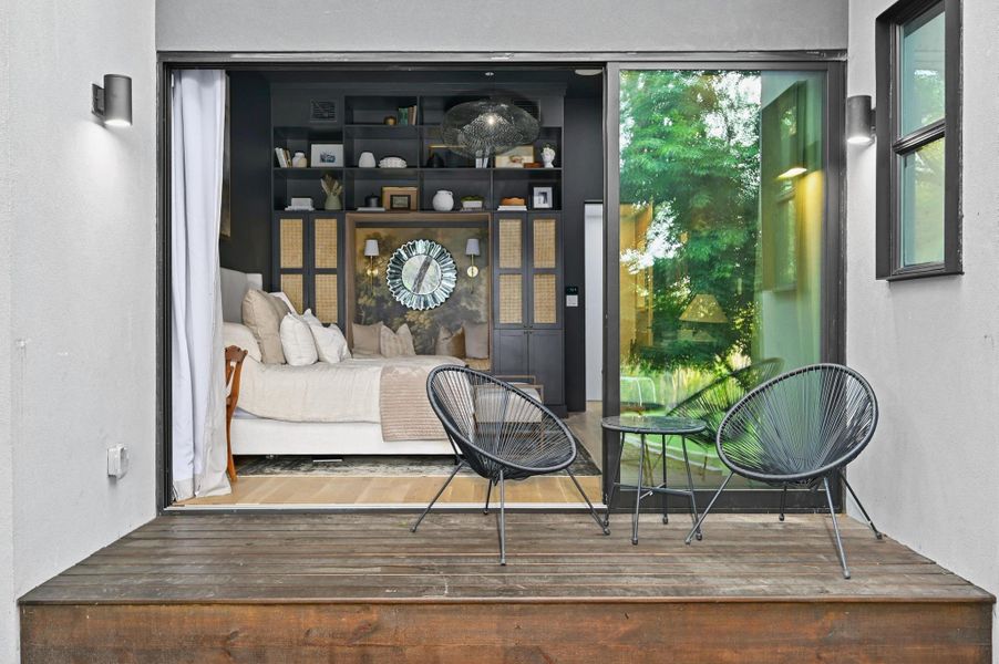 Exterior details and patio area of a home in , West Lake Hills (Image 24).