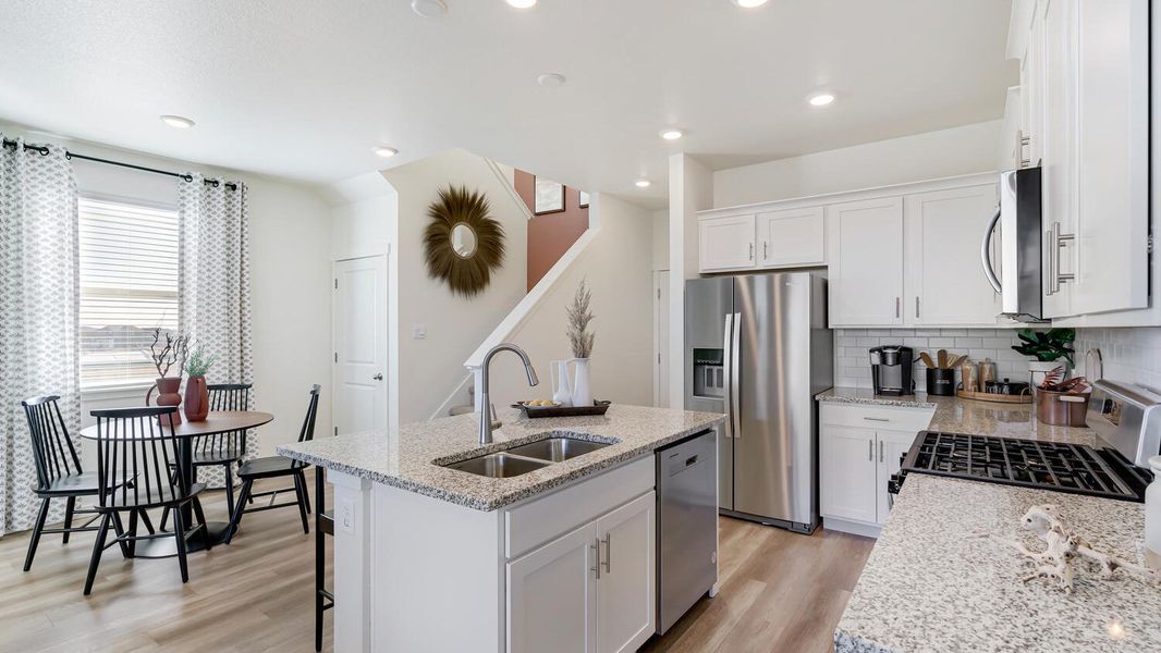 Furnished interior view inside a new home in Revere at Johnstown, Johnstown (Image 8).
