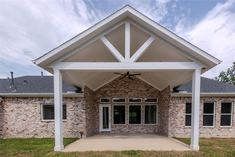 Exterior details and patio area of a home in , Willis (Image 29). Exterior details and patio area of a home in , Willis (Image 29).