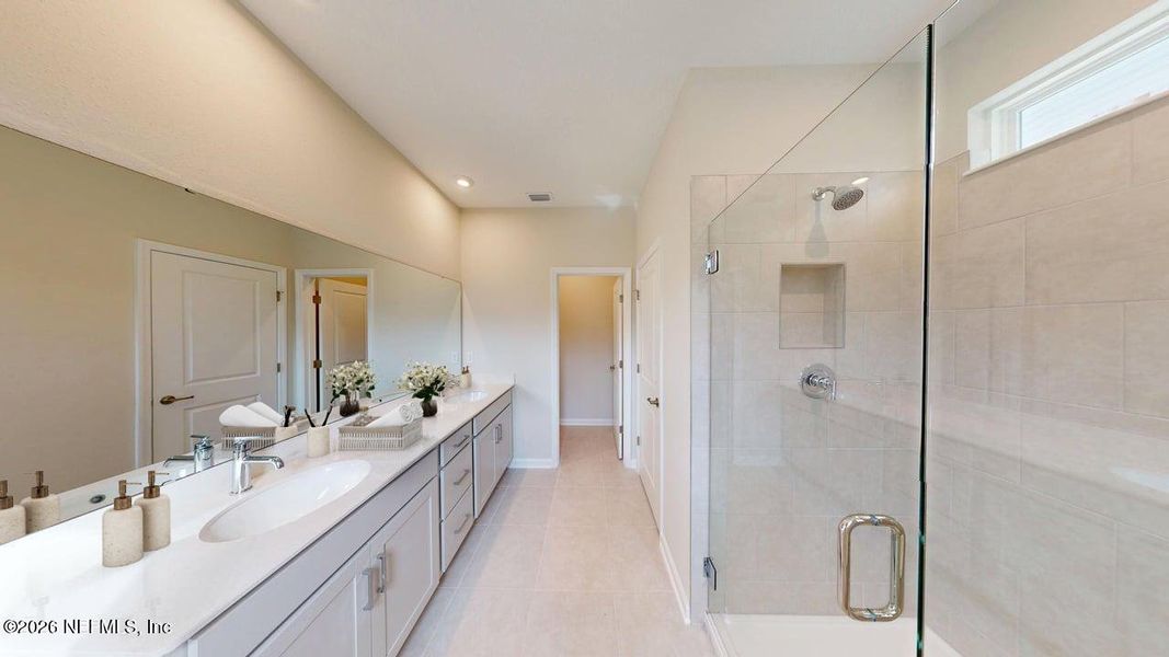 Furnished interior view inside a new home in Lakes at Bella Lago, Green Cove Springs (Image 12).