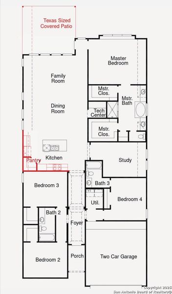 2D floor plan layout of this home in Mayfair, New Braunfels, TX (Image 2). 2D floor plan layout of this home in Mayfair, New Braunfels, TX (Image 2).