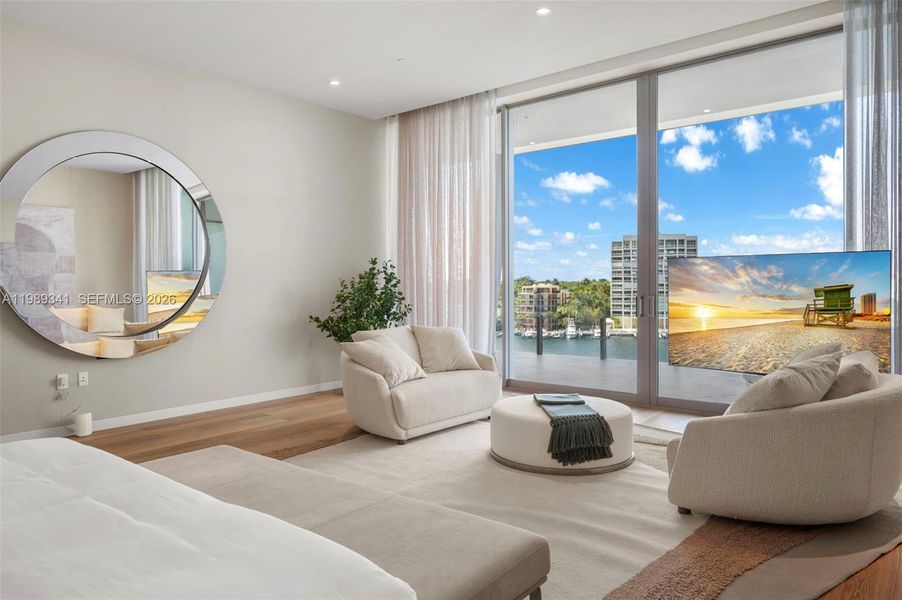 Furnished interior view inside a new home in , Miami (Image 18).