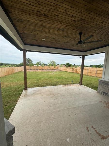Exterior details and patio area of a home in , Springtown (Image 3). Exterior details and patio area of a home in , Springtown (Image 3).