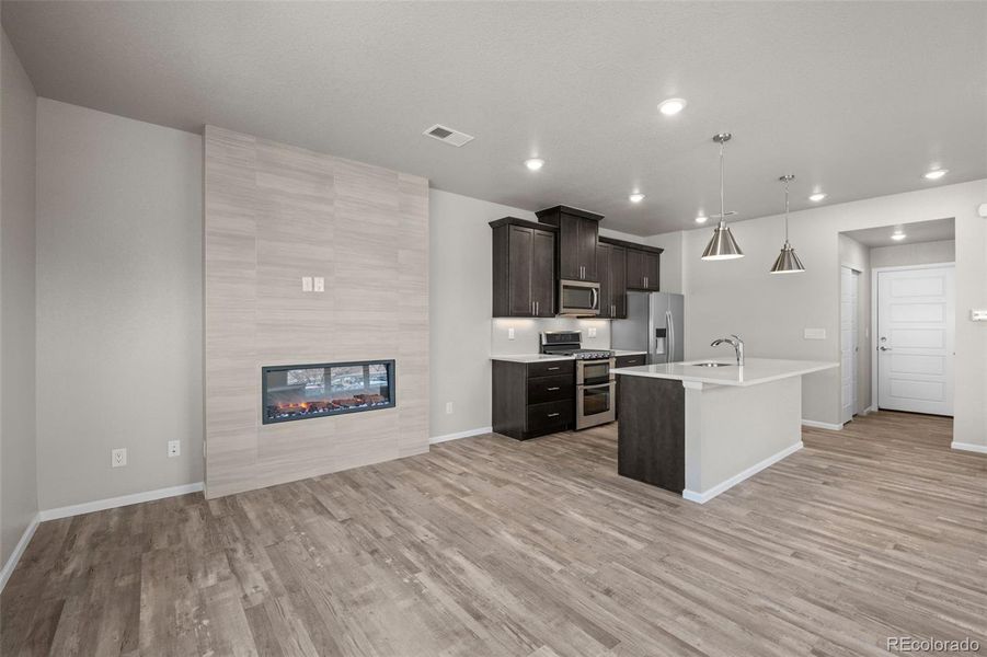 Furnished interior view inside a new home in Ralston Creek, Arvada (Image 6).