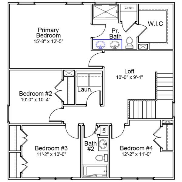2D floor plan layout of this home in Golden Ridge, Youngsville, NC (Image 3). 2D floor plan layout of this home in Golden Ridge, Youngsville, NC (Image 3).