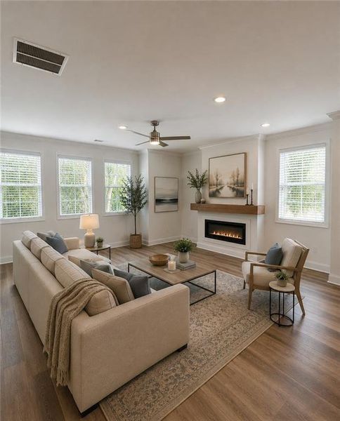Furnished interior view inside a new home in , Cumming (Image 4).