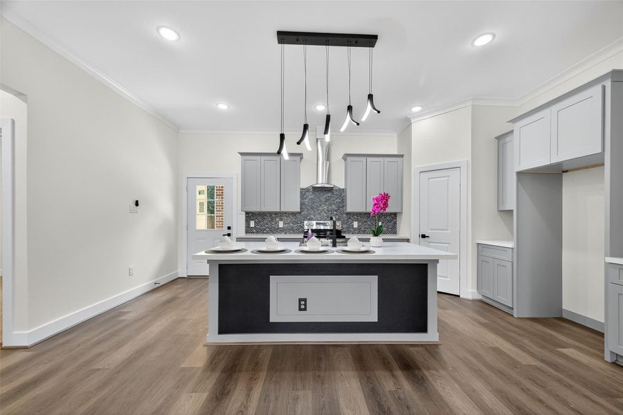 Furnished interior view inside a new home in , Crosby (Image 7).