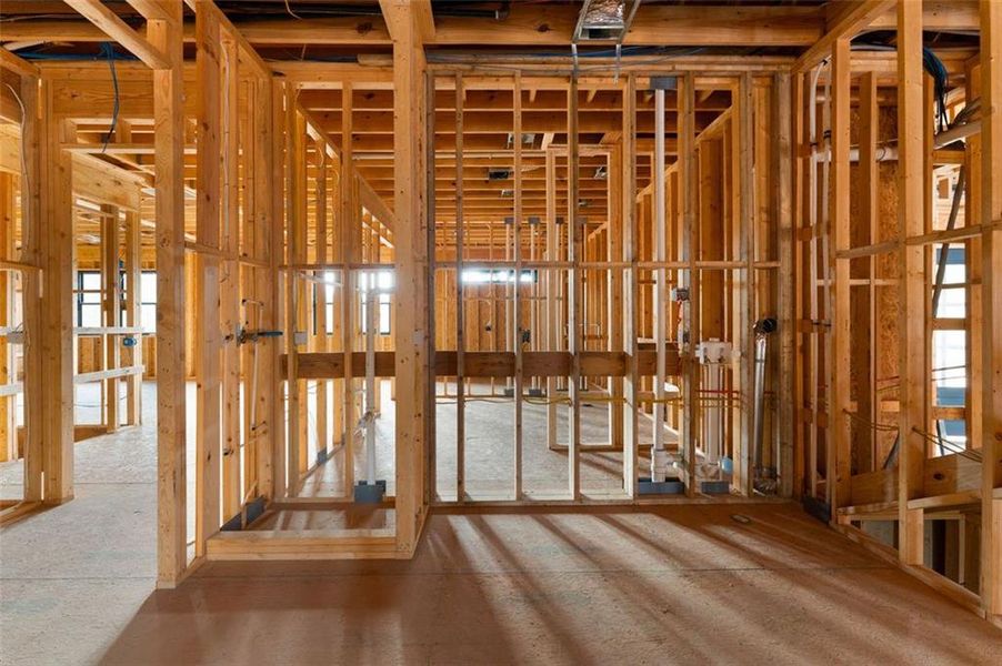 In-progress construction of a new home in , Kingston, GA (Image 28).