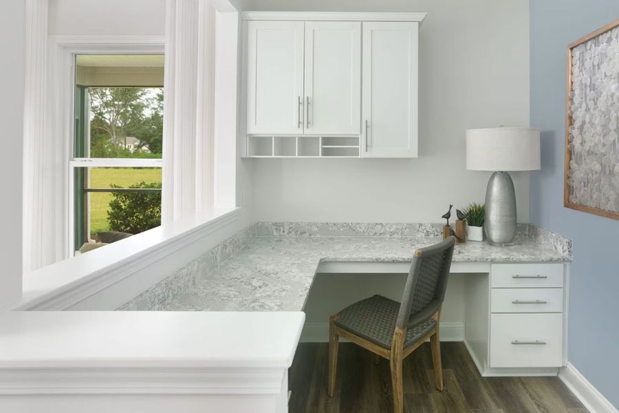 Representative furnished interior of a home built from the Woodward by Pulte Homes in Indigo Bay, Myrtle Beach (Image 9).