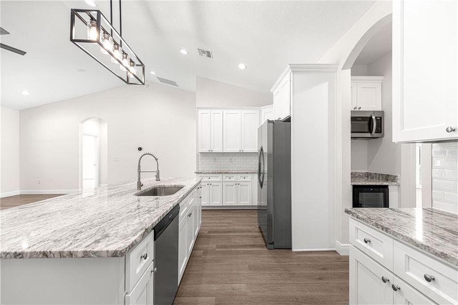 Furnished interior view inside a new home in , Dunnellon (Image 16).