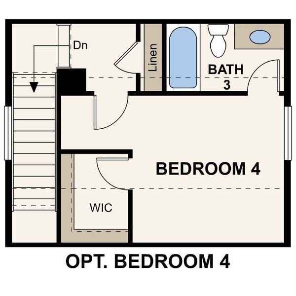 2D floor plan layout of this home in Painted Prairie, Aurora, CO (Image 5).