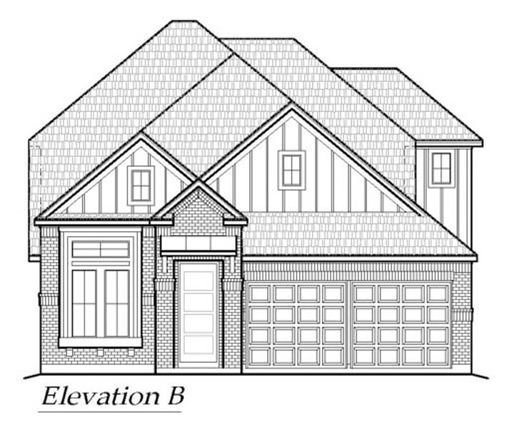 Exterior rendering of this home design in Avondale, Fate, TX (Image 3).