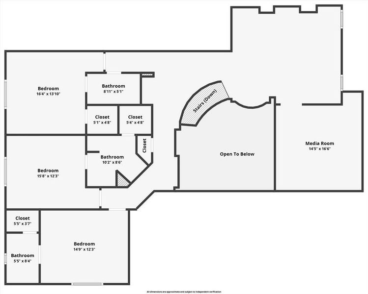2D floor plan layout of this home in Light Farms Graham/Reagan, Celina, TX (Image 5).