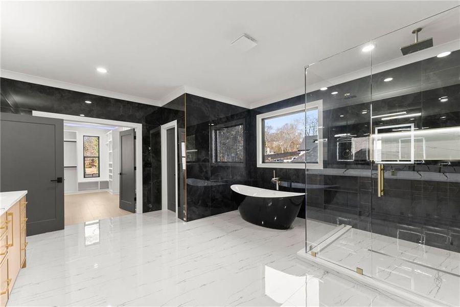 Furnished interior view inside a new home in , Hoschton (Image 61).