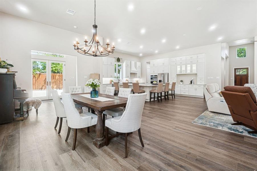 Furnished interior view inside a new home in , Highland Village (Image 29).