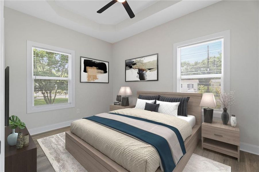 Furnished interior view inside a new home in , Austell (Image 10).