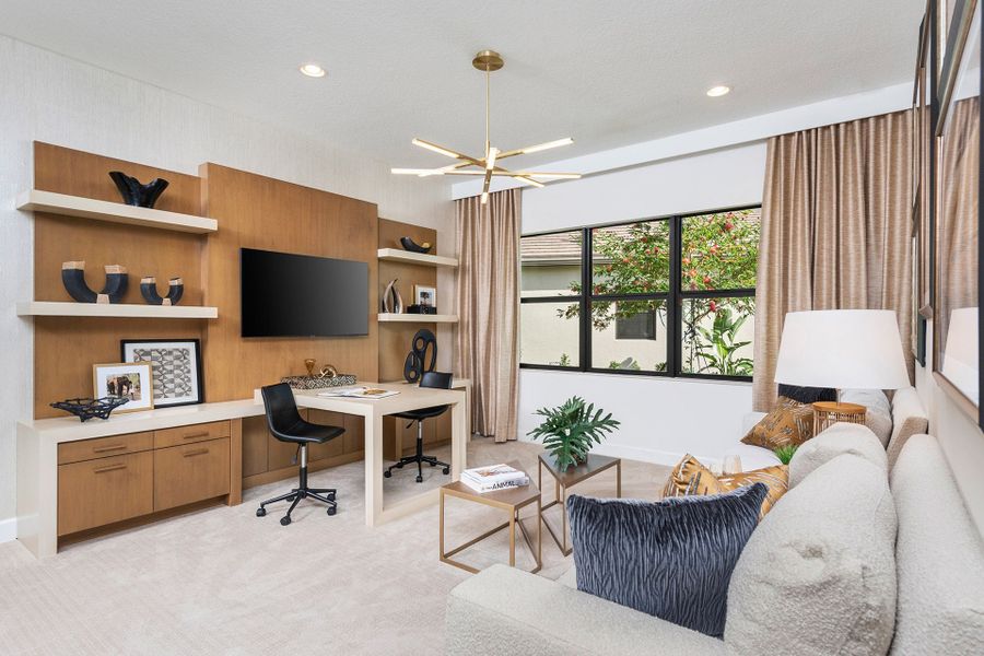Representative furnished interior of a home built from the Caroline II by GL Homes in Valencia Vista at Riverland, Port St. Lucie (Image 9).