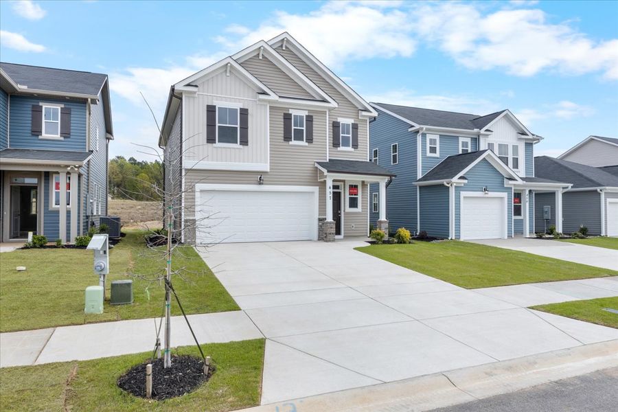 Front exterior of a new home in Windsor, North Augusta, SC, highlighting curb appeal (Image 19).