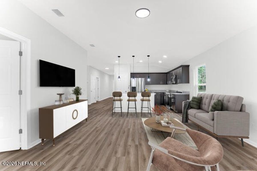 Furnished interior view inside a new home in , Satsuma (Image 11).