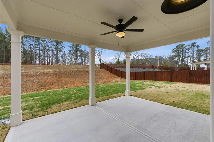 Exterior details and patio area of a home in Springside Reserve, Powder Springs (Image 3).