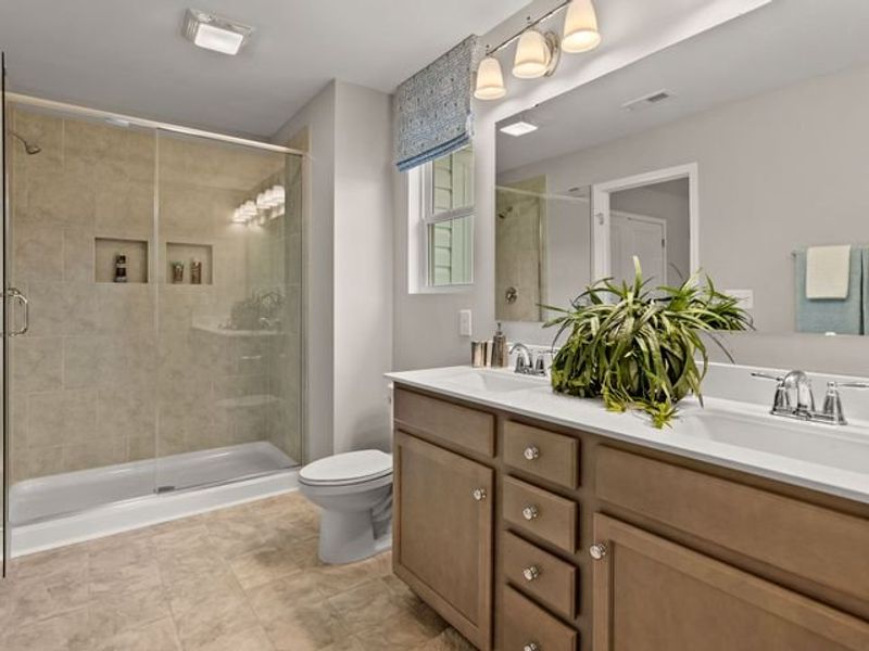 Representative furnished interior of a home built from the Elon by True Homes in Shay Crossing, Salisbury (Image 22).