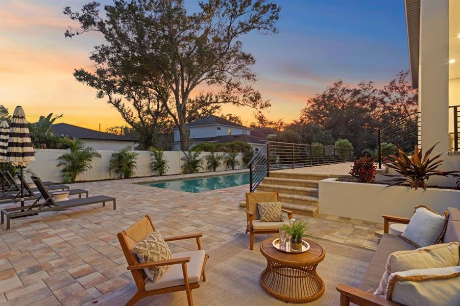 Exterior details and patio area of a home in , Tampa (Image 41). Exterior details and patio area of a home in , Tampa (Image 41).