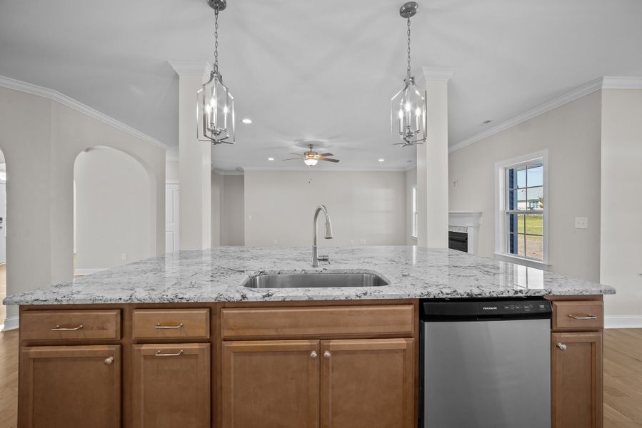 Furnished interior view inside a new home in Kennedy's Crossing, Grimesland (Image 6). Furnished interior view inside a new home in Kennedy's Crossing, Grimesland (Image 6).