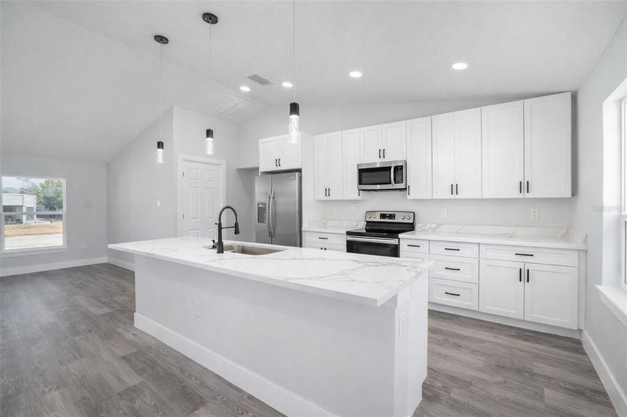 Furnished interior view inside a new home in , Dunnellon (Image 6).