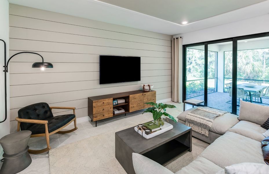 Representative furnished interior of a home built from the Cedar by Centex in Cedar Grove at The Woodlands, North Port (Image 13).