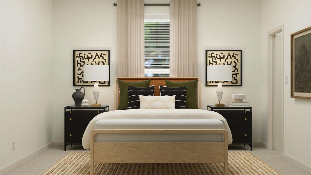 Furnished interior view inside a new home in Samara, League City (Image 12).