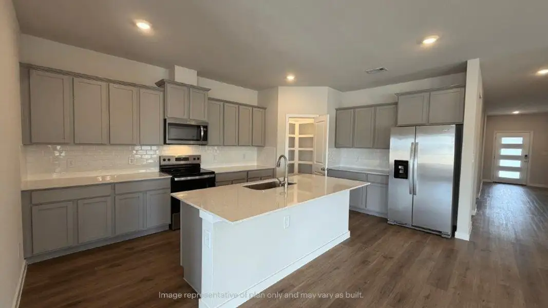Furnished interior view inside a new home in King's Landing, Corpus Christi (Image 3).