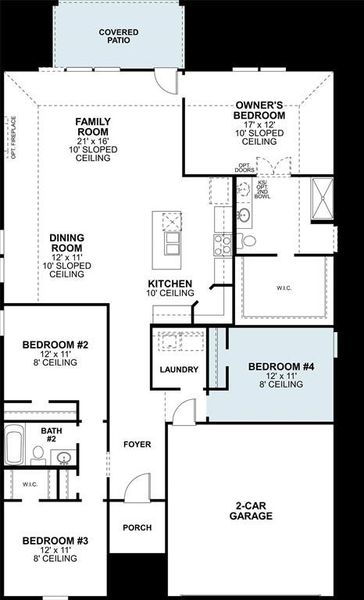 2D floor plan layout of this home in Sanderos, Fort Worth, TX (Image 2). 2D floor plan layout of this home in Sanderos, Fort Worth, TX (Image 2).