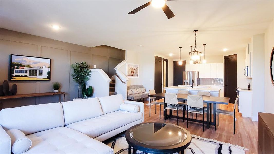 Furnished interior view inside a new home in , Princeton (Image 12).