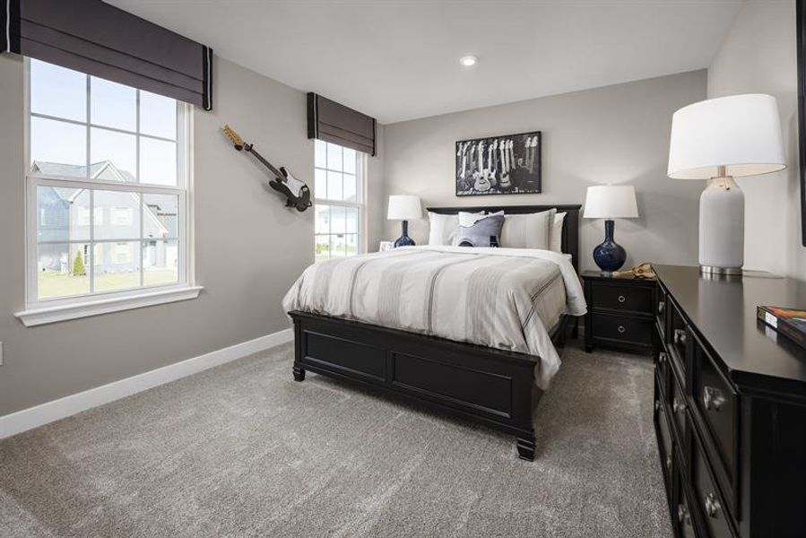 Representative furnished interior of a home built from the Greenwood by Ryan Homes in Windsor Estates, Walhalla (Image 16).